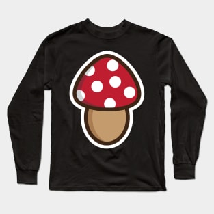 red mushroom Long Sleeve T-Shirt